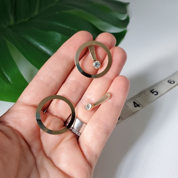 Front Back Double Sided Earrings 2 in One - Picture 4 of 5